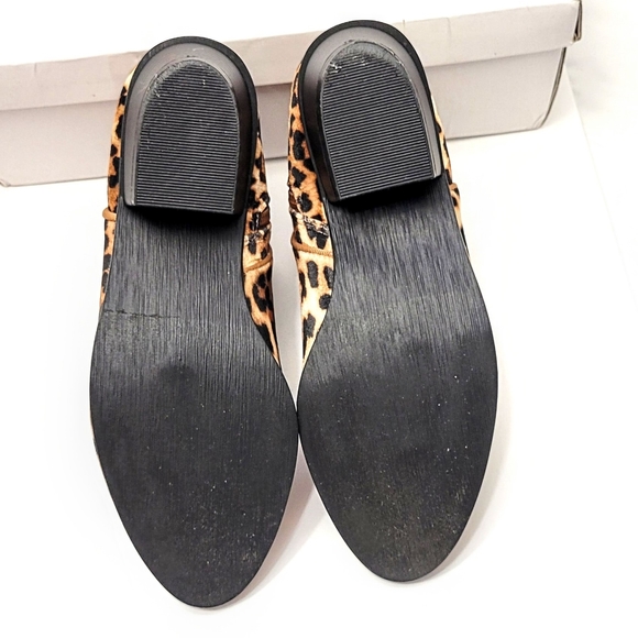 Boston Design Studio Leopard Cheetah Animal Print Booties Boots Shoes - Picture 6 of 8